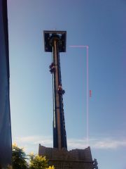 Вышка в парке Авентура на которую я не поехал катаццо, по причине страха