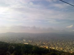 Вид на Барселону с горы