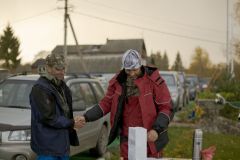 на награждении