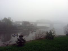 Волхов Мост в тумане