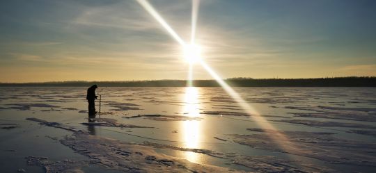 Рыбалка 12.12.2020 перед закатом