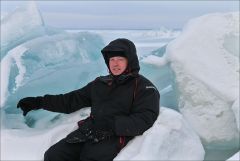 Во льдах Куршского залива (2011).