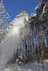 Скатывающийся снег!