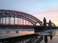 Большеохтинский мост.