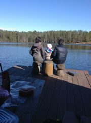 вот такая вот рыбалка с семьей!!!