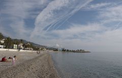 Ментон, пляж