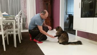 Туса 2017 осень -  Альберт с котиком