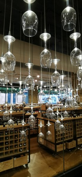 Светильники из бокалов