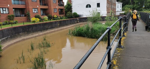 Река Экс после дождя